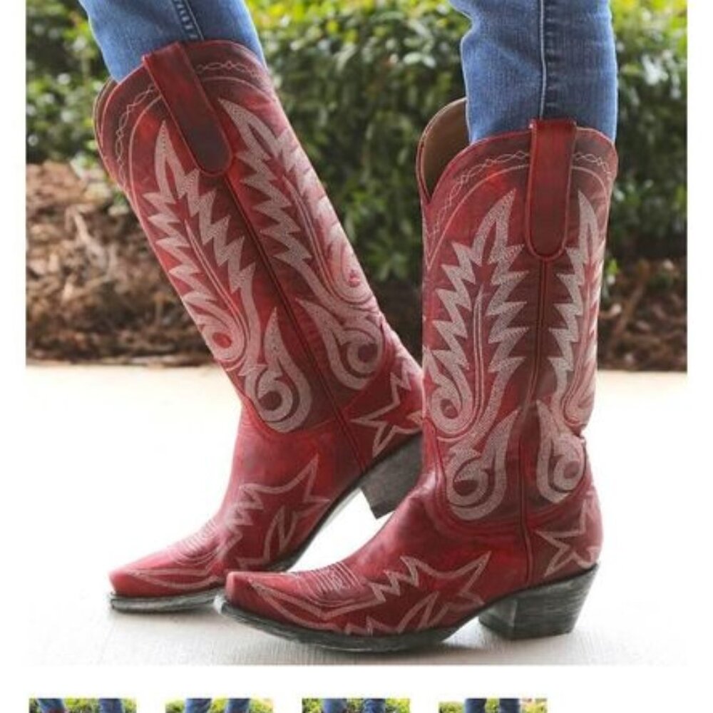 Old Gringo Women’s Cowboy Boots Nevada Red Size 6.5